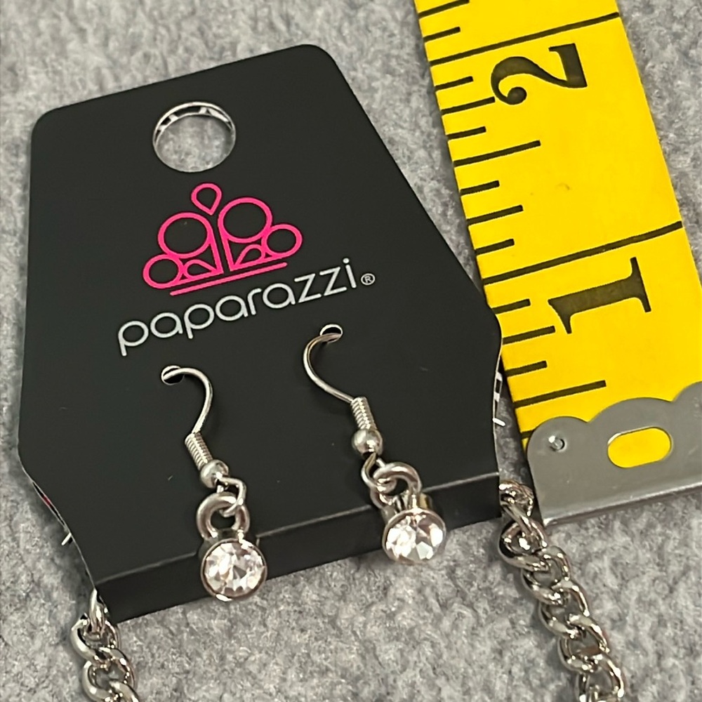 Statement Bling Necklace Earring Set Costume Jewe… - image 4